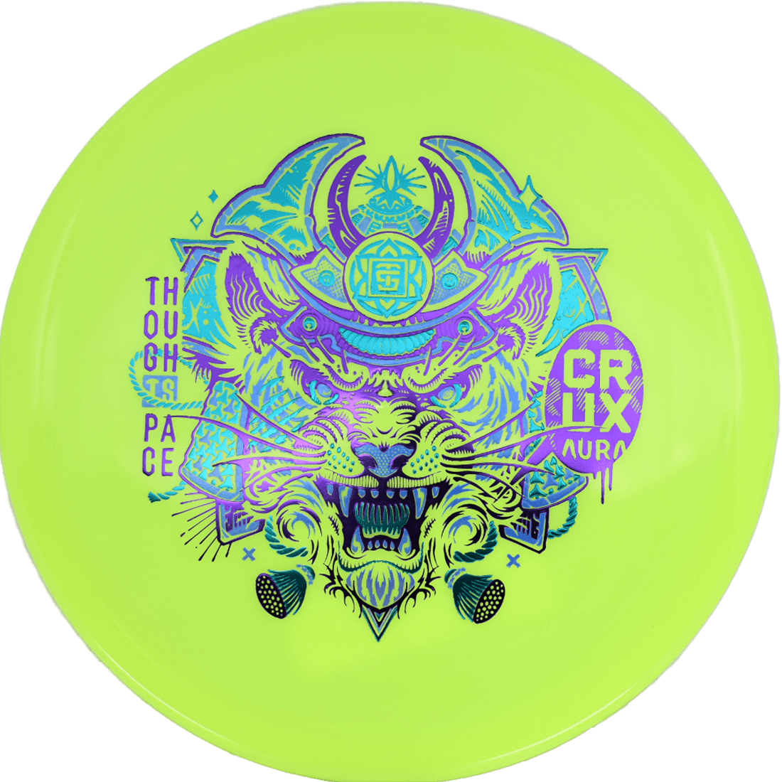 177g - Yellow (Royal Purple/Blue Green) Aura Thought Space Crux - Skyline Disc Golf
