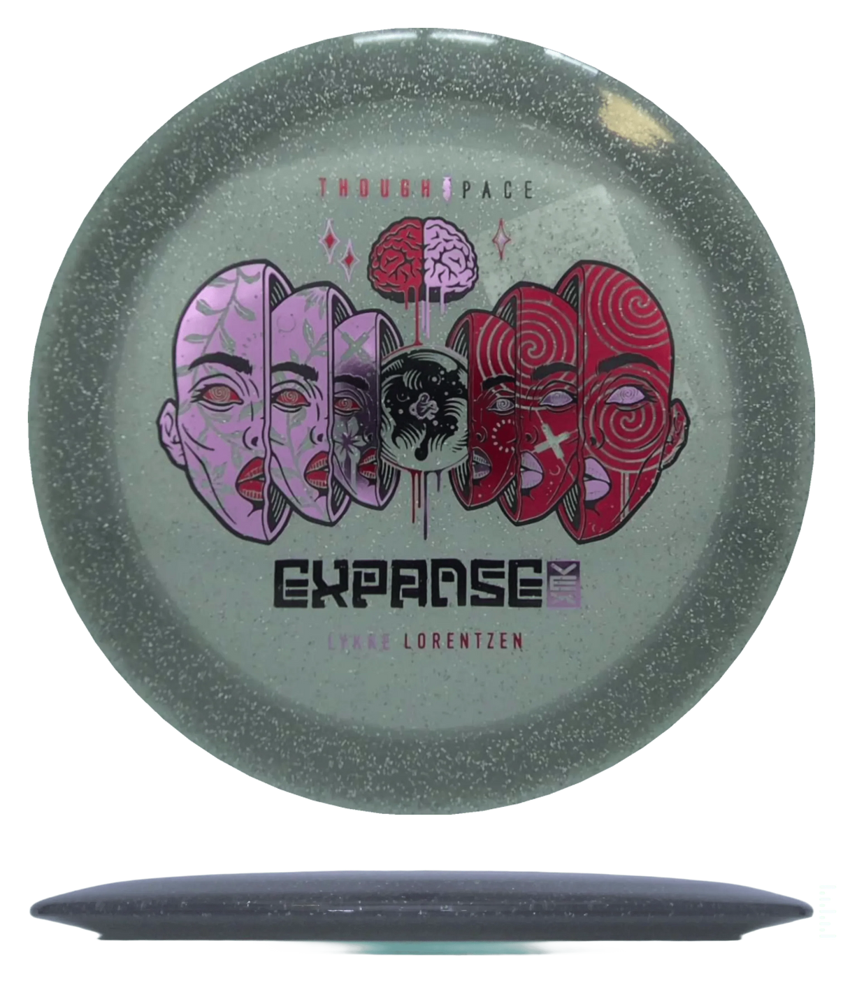 Thought Space Expanse - Signature Vex - Lykke Lorentzen Tour Series / 175g - Silver Glitter (Pink/Red Foil) - Skyline Disc Golf