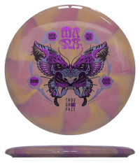 178g - Pink/Orange Burst (Magenta Foil/Lavender) Signature Nebula Aura - Zoe Andyke Tour Series Thought Space Mana - Skyline Disc Golf