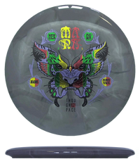 Thought Space Mana - Signature Nebula Aura - Zoe Andyke Tour Series / 177g - Gray Burst (Rasta Foil/Lavender) - Skyline Disc Golf