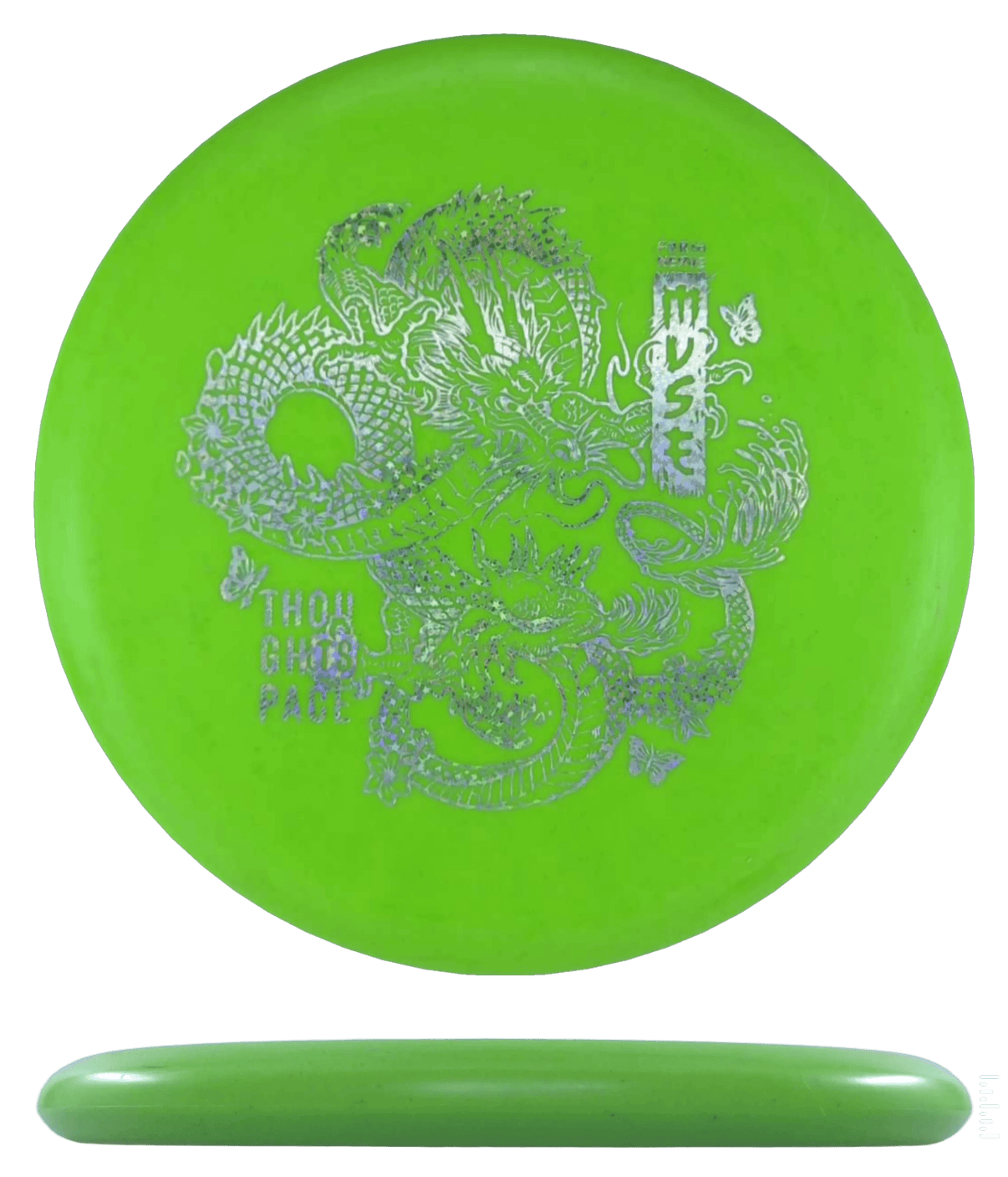 173g - Lime (Silver Stars) Firm Nerve Thought Space Muse - Skyline Disc Golf