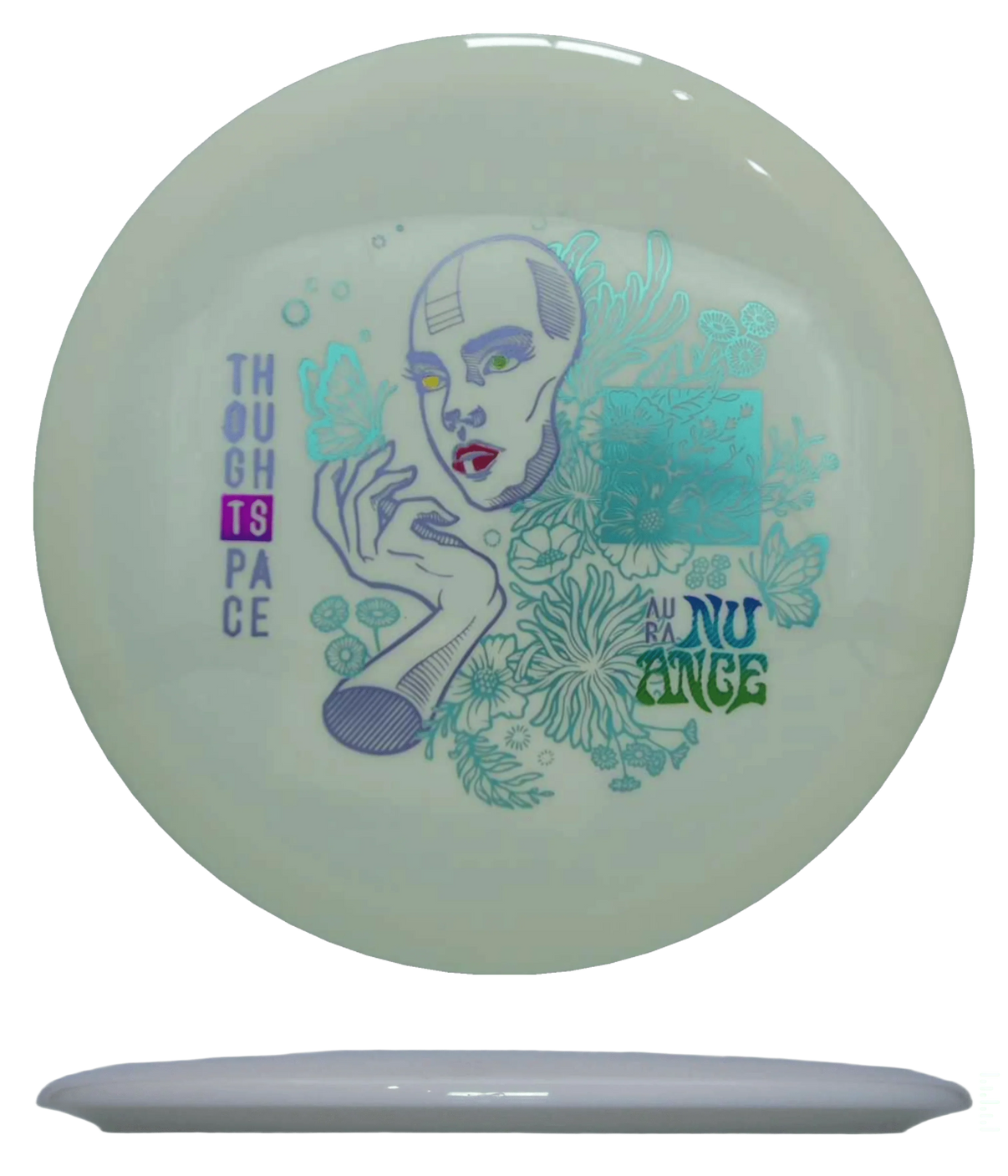 Thought Space Nuance - Aura / 169g - White (/Rainbow/Lavender/Sky Blue) - Skyline Disc Golf