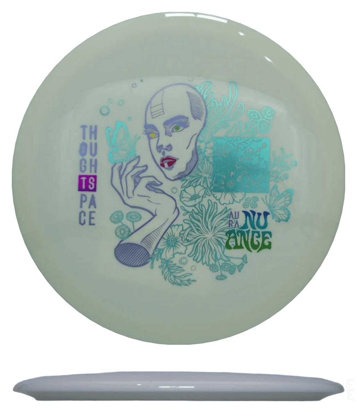 169g - White (/Rainbow/Lavender/Sky Blue) Aura Thought Space Nuance - Skyline Disc Golf