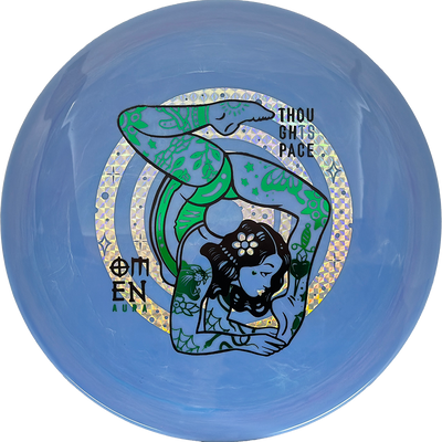 Thought Space Athletics Omen Thought Space Athletics Omen - Aura / 166g - Light Blue (Green/Chrome) - Skyline Disc Golf