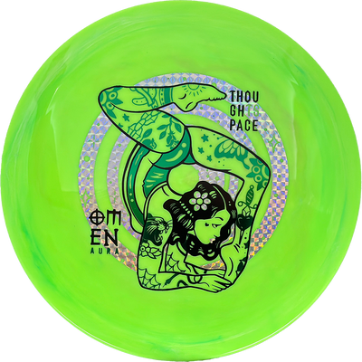 Thought Space Athletics Omen Thought Space Athletics Omen - Aura / 167g - Lime Green (Green/Chrome) - Skyline Disc Golf