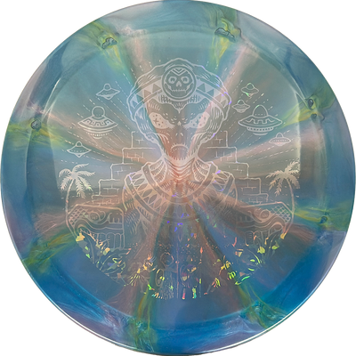 Thought Space Athletics Omen Thought Space Athletics Omen - Nebula Ethereal / 169g - Blue/Pink/Green Burst (Ghost) - Skyline Disc Golf