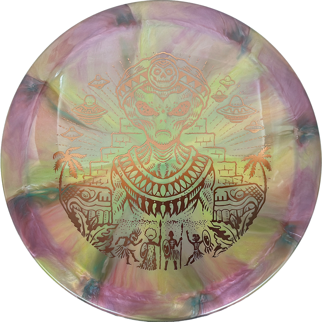 Thought Space Athletics Omen Thought Space Athletics Omen - Nebula Ethereal / 174g - Rose/Gold-ish Burst (Copper) - Skyline Disc Golf