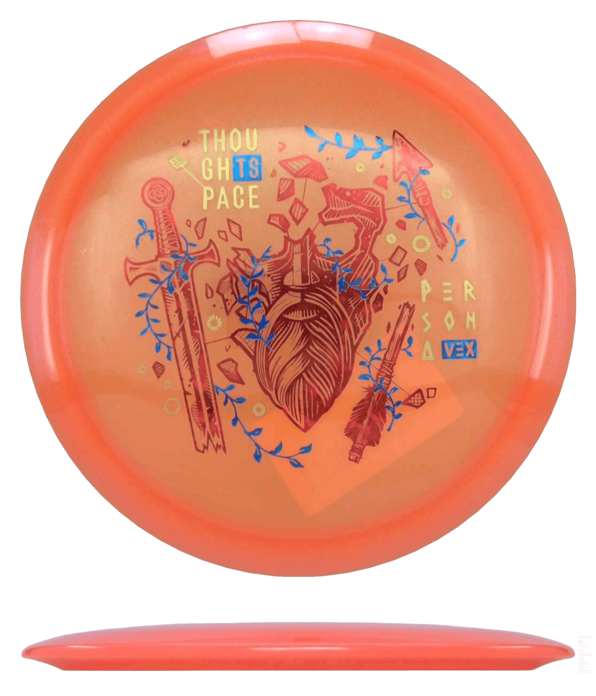 169g - Orange (Gold/Red Shatter) Vex Thought Space Persona - Skyline Disc Golf