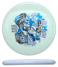 174g - White (Black/Blue/Lavender Foil) *082* Aura Soft Thought Space Praxis - Skyline Disc Golf