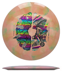 Thought Space Synapse - Nebula Aura - Matt Bell Tour Series / 175g - Pink Melon/Green Burst (Rainbow Foil) - Skyline Disc Golf