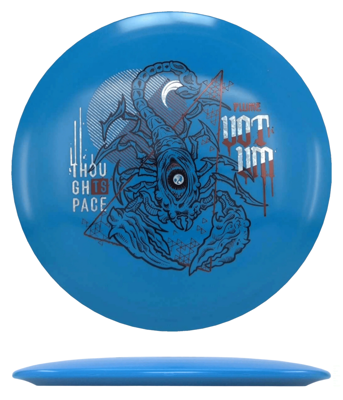 Thought Space Votum - Plume / 157g - Sky Blue (Black/Copper/Silver Glitter) - Skyline Disc Golf