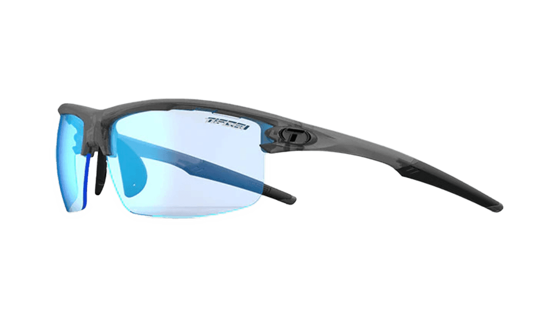 Satin Vapor w/ Clarion Blue Fototec Lens Tifosi Rivet - Skyline Disc Golf