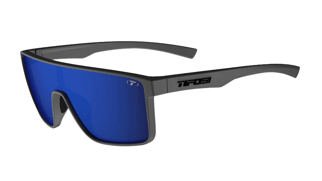 Tifosi Sanctum - Matte Gunmetal w/ Cobalt Blue Mirror Lens - Skyline Disc Golf