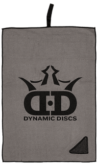 Trilogy Waffle Weave Microfiber Towel - Dynamic Discs / Gray - Skyline Disc Golf