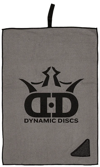 Trilogy Waffle Weave Microfiber Towel - Dynamic Discs / Gray - Skyline Disc Golf