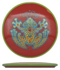 Axiom Balance - Neutron - DFX Edition / 176g - Red w/ Yellow Rim (Gold Glitter/Blue Chrome/Gray - Don't Worry Be Hoppy) - Skyline Disc Golf