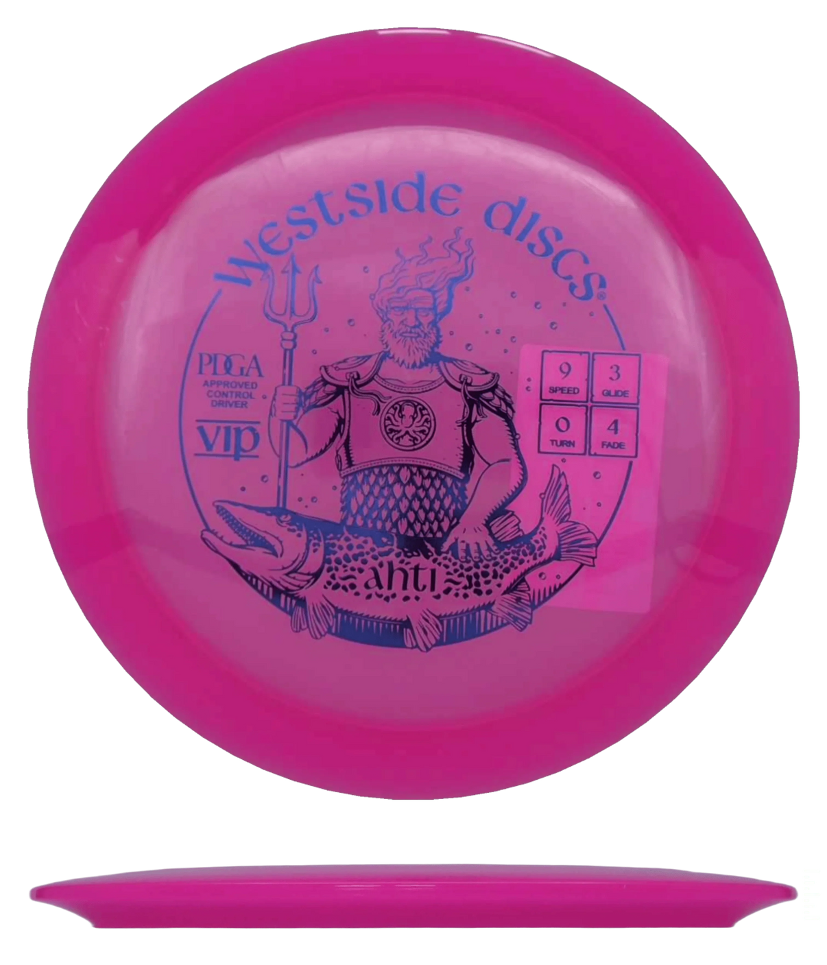 Westside Discs Ahti - VIP / 173g - Pink (Blue Foil) - Skyline Disc Golf