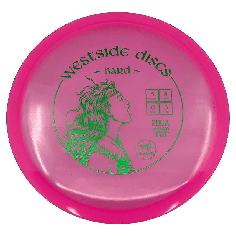 Westside Discs Bard Westside Discs Bard - VIP / 171g - Pink (Green Foil) - Skyline Disc Golf