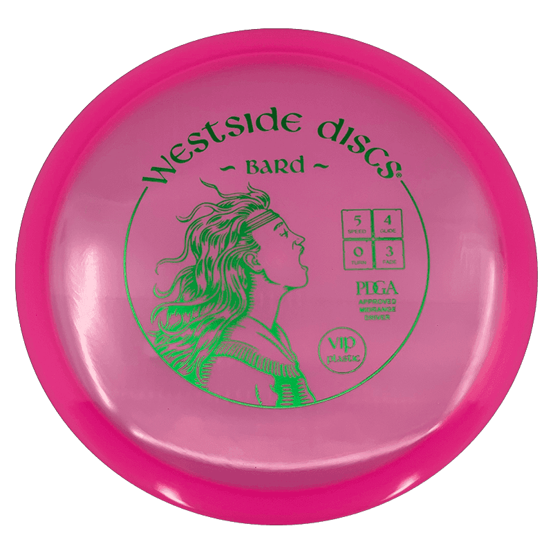 Westside Discs Bard - VIP / 171g - Pink (Green Foil) - Skyline Disc Golf