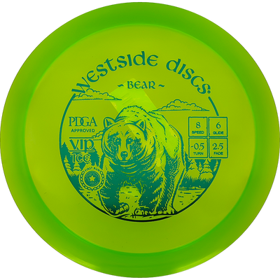 Westside Discs Bear Westside Discs Bear - VIP - First Run / 176g - Lime (Green Foil) - Skyline Disc Golf