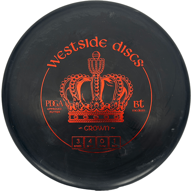 Westside Discs Crown Westside Discs Crown - BT Medium / 174g - Black (Red Foil) - Skyline Disc Golf