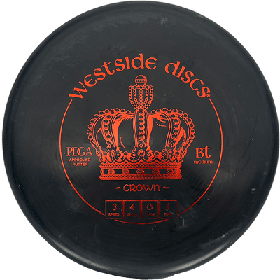 Westside Discs Crown Westside Discs Crown - BT Medium / 174g - Black (Red Foil) - Skyline Disc Golf