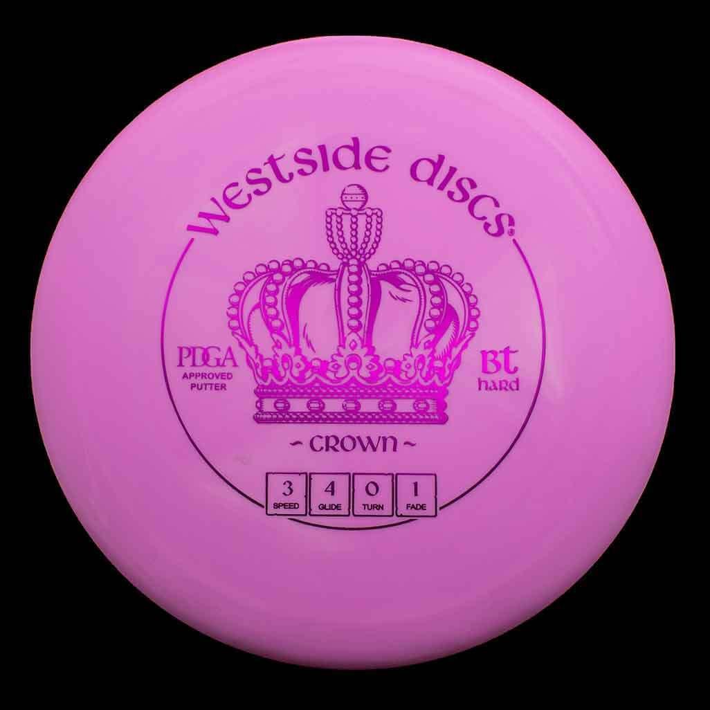 173g - Pink (Magenta Foil) BT Hard Westside Discs Crown - Skyline Disc Golf