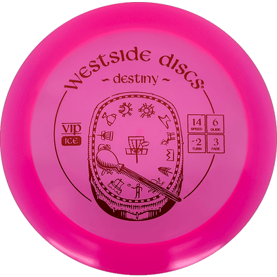 Westside Discs Destiny Westside Discs Destiny - VIP Ice / 173g - Pink (Red) - Skyline Disc Golf