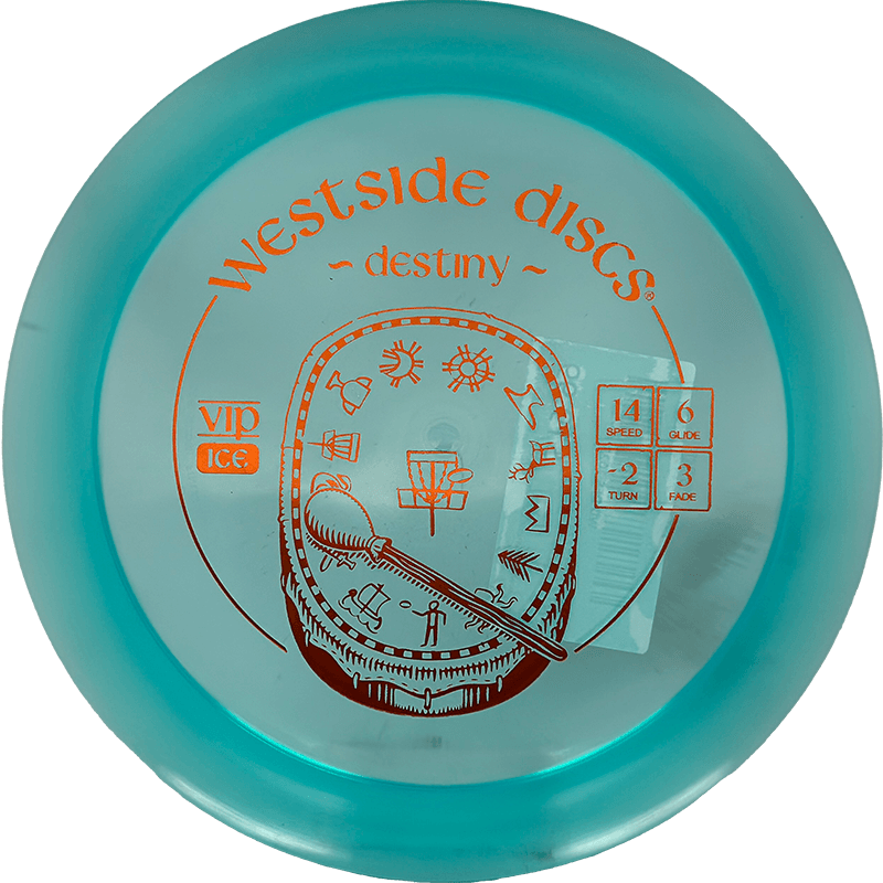 Westside Discs Destiny Westside Discs Destiny - VIP Ice / 176g - Blue Ice (Orange Foil) - Skyline Disc Golf