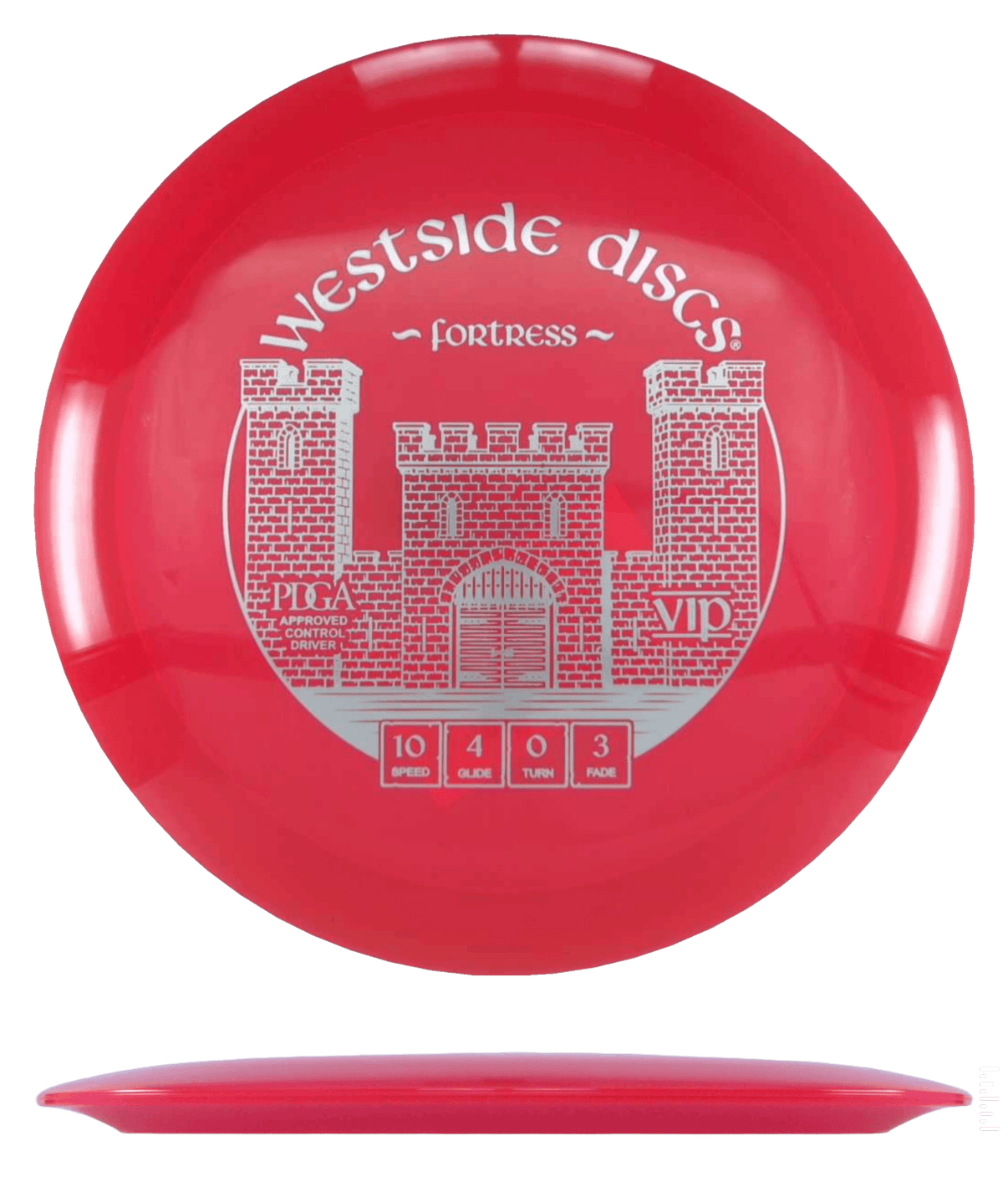 Westside Discs Fortress - VIP / 175g - Red (Silver) - Skyline Disc Golf