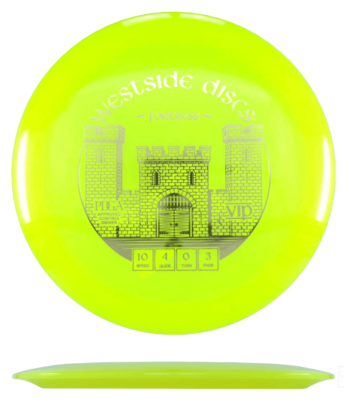 Westside Discs Fortress - VIP / 174g - Yellow (Gold) - Skyline Disc Golf