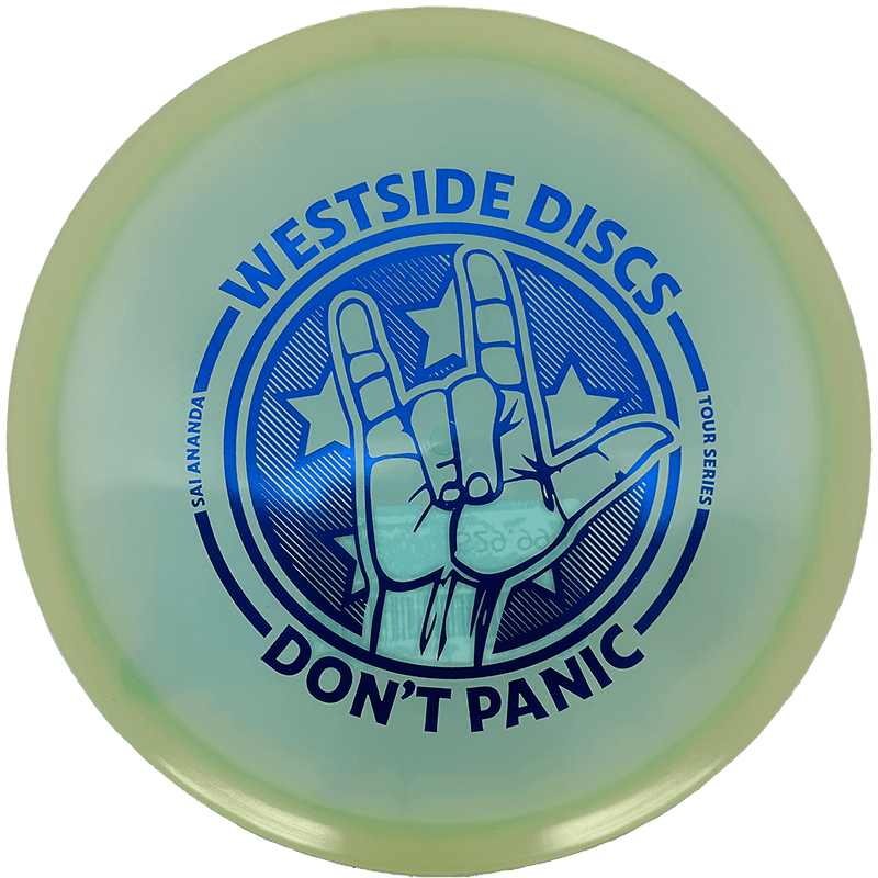 Westside Discs Gatekeeper - VIP-Ice Orbit Moonshine - Sai Ananda Tour Series / 178g - Light Seafoam (Blue Foil)