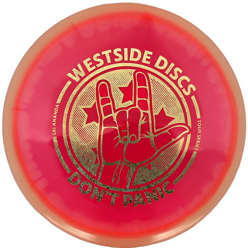 Westside Discs Gatekeeper - VIP-Ice Orbit Moonshine - Sai Ananda Tour Series / 180g - Red-ish (Gold Glitter)