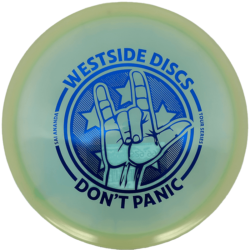 Westside Discs Gatekeeper - VIP-Ice Orbit Moonshine - Sai Ananda Tour Series / 178g - Light Seafoam (Blue Foil) - Skyline Disc Golf