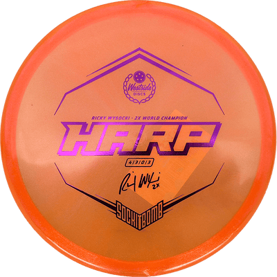 Westside Discs Harp Westside Discs Harp - VIP Ice Glimmer - Sockibomb / 174g - Orange (Purple Foil) - Skyline Disc Golf