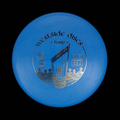 Westside Discs Harp Westside Discs Harp - BT Hard / 174g - Blue (Silver Foil) *1018* - Skyline Disc Golf