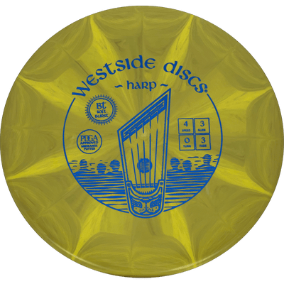 Westside Discs Harp Westside Discs Harp - BT Soft Burst / 174g - Mustard Burst (Blue Foil) - Skyline Disc Golf