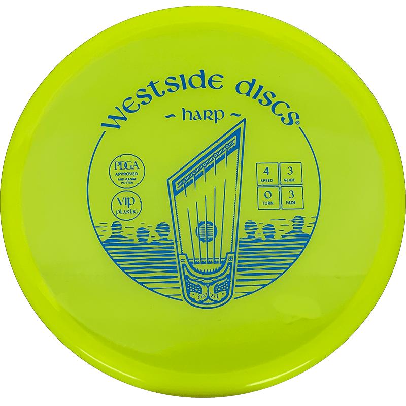 Westside Discs Harp Westside Discs Harp - VIP / 176g - Bright Yellow (Blue) - Skyline Disc Golf