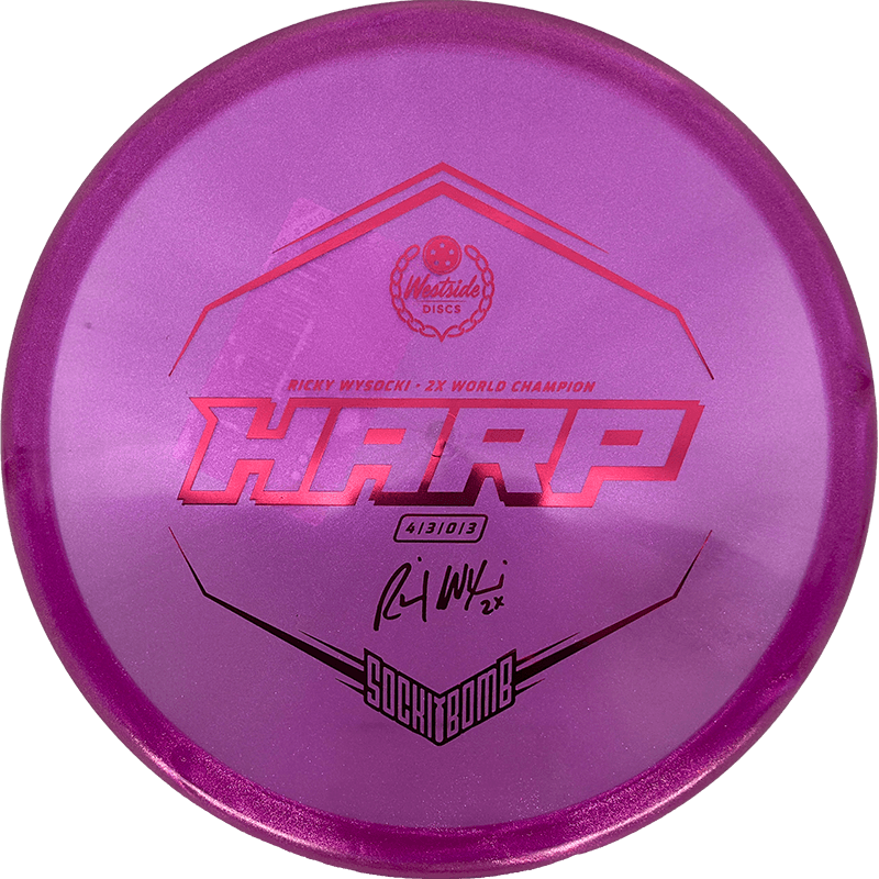 Westside Discs Harp Westside Discs Harp - VIP Ice Glimmer - Sockibomb / 174g - Cabernet (Red Foil) - Skyline Disc Golf