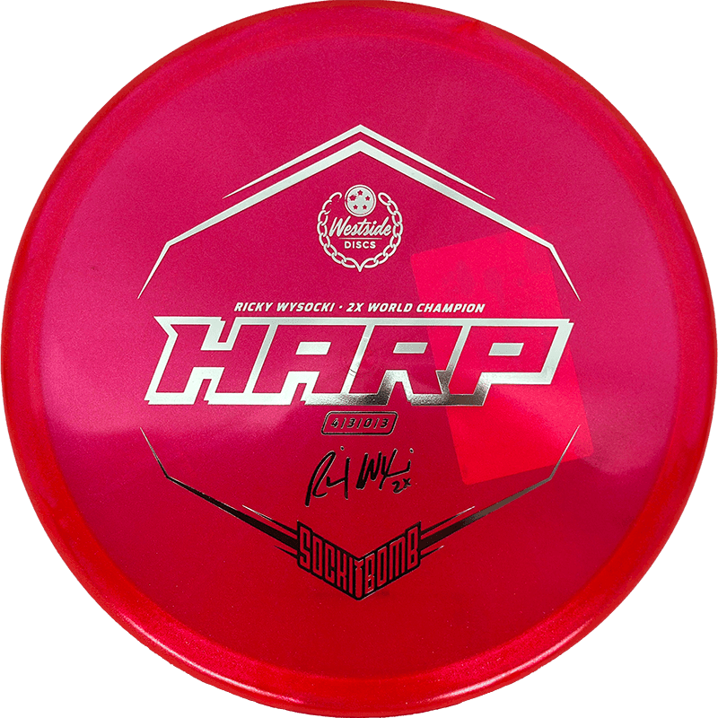 Westside Discs Harp - VIP Ice Glimmer - Sockibomb / 175g - Red (Silver)