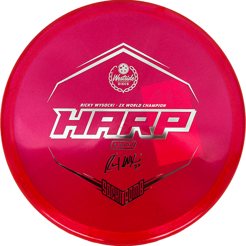 Westside Discs Harp Westside Discs Harp - VIP Ice Glimmer - Sockibomb / 175g - Red (Silver) - Skyline Disc Golf