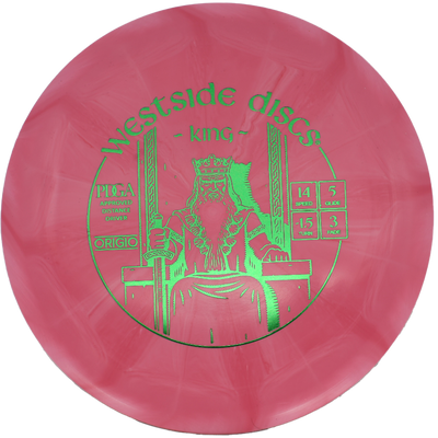 Westside Discs King Westside Discs King - Origio Burst / 175g - Red-ish Burst (Green Foil) - Skyline Disc Golf