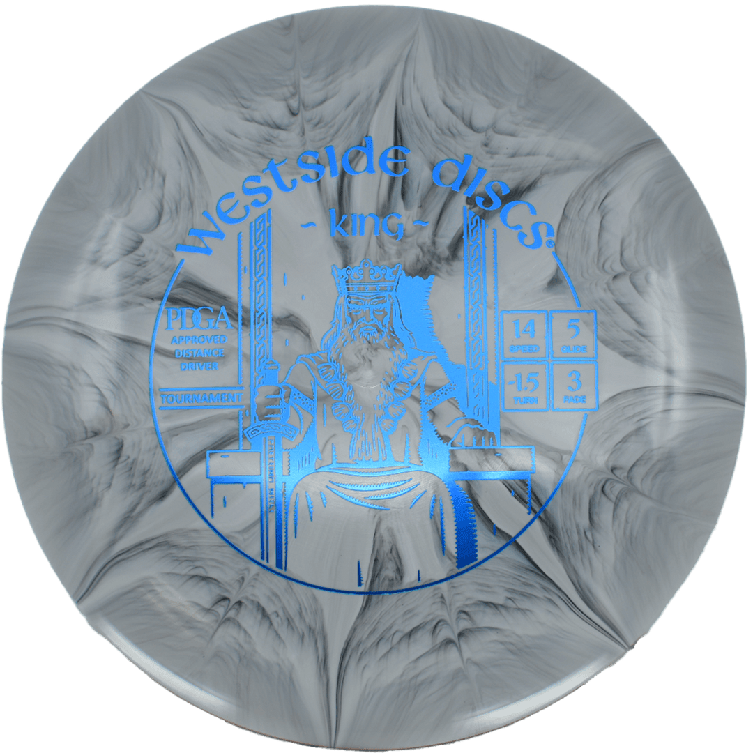 Westside Discs King - Tournament Burst / 169g - Gray Burst (Blue Foil) *030*