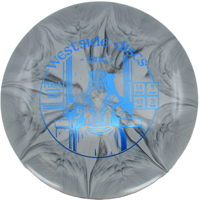 Westside Discs King Westside Discs King - Tournament Burst / 169g - Gray Burst (Blue Foil) *030* - Skyline Disc Golf