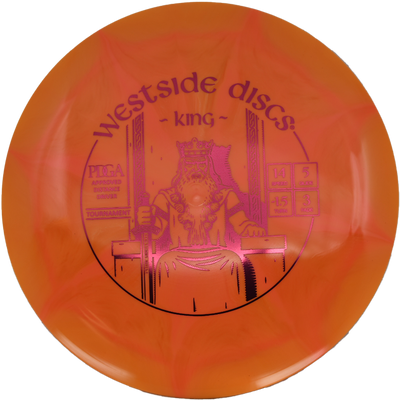 Westside Discs King Westside Discs King - Tournament Burst / 169g - Orange Burst (Crimson Foil) - Skyline Disc Golf