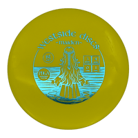 174g - Yellow (Teal Green Foil) BT Soft Westside Discs Maiden - Skyline Disc Golf