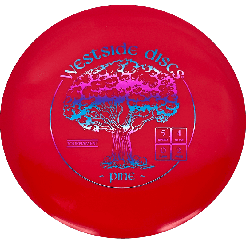 Westside Discs Pine Westside Discs Pine - Tournament / 175g - Red (Blue/Silver/Pink Foil) - Skyline Disc Golf