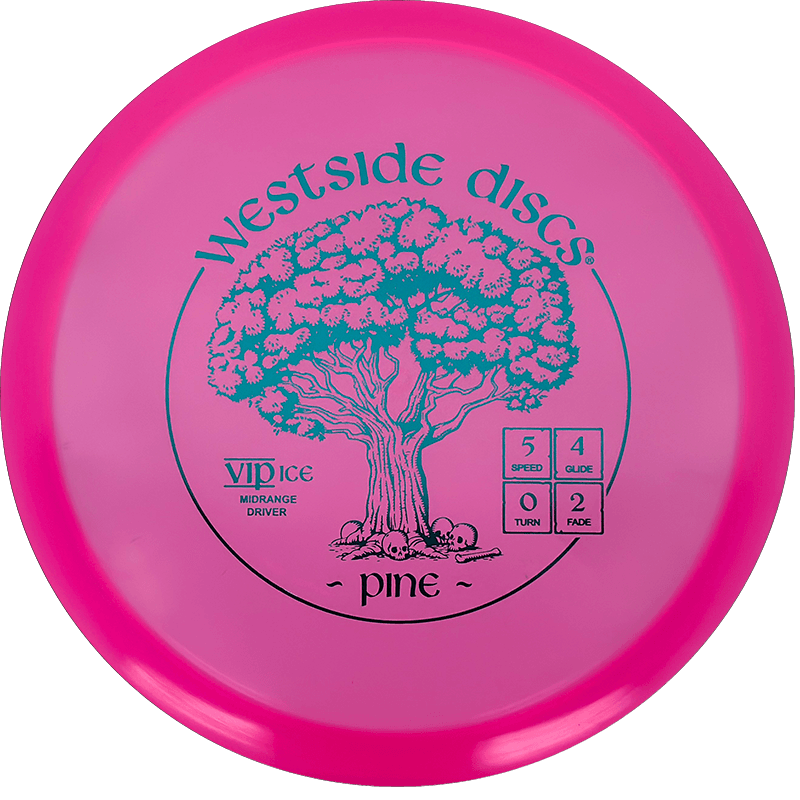 Westside Discs Pine Westside Discs Pine - VIP Ice / 180g - Pink (Teal Foil) - Skyline Disc Golf