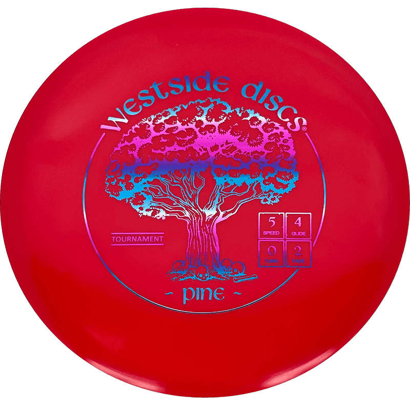 Westside Discs Pine - Tournament / 175g - Red (Blue/Silver/Pink Foil) - Skyline Disc Golf
