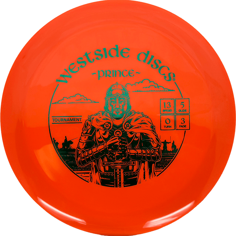 Westside Discs Prince Westside Discs Prince - Tournament / 174g - Orange (Green) - Skyline Disc Golf